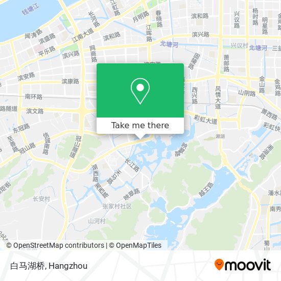 白马湖桥 map