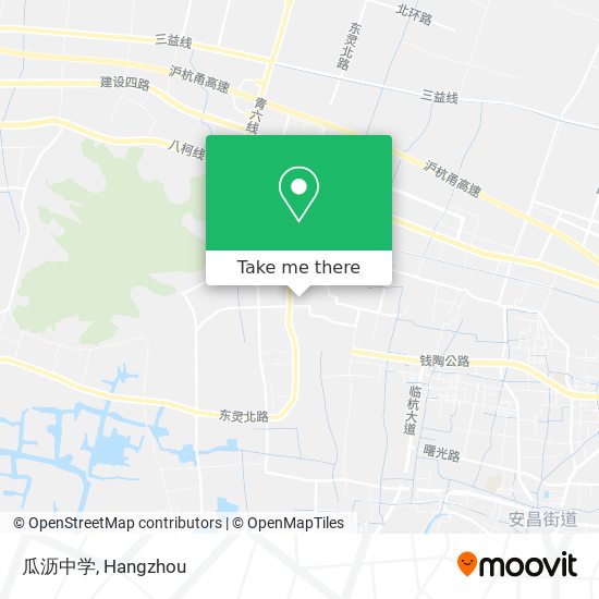 瓜沥中学 map