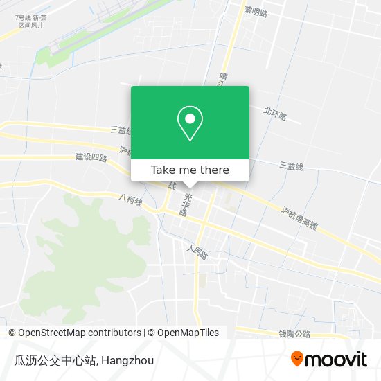 瓜沥公交中心站 map