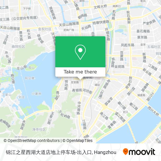 锦江之星西湖大道店地上停车场-出入口 map