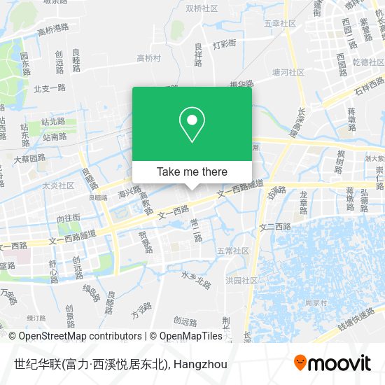 世纪华联(富力·西溪悦居东北) map