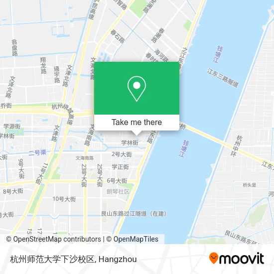 杭州师范大学下沙校区 map
