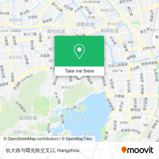 杭大路与曙光路交叉口 map