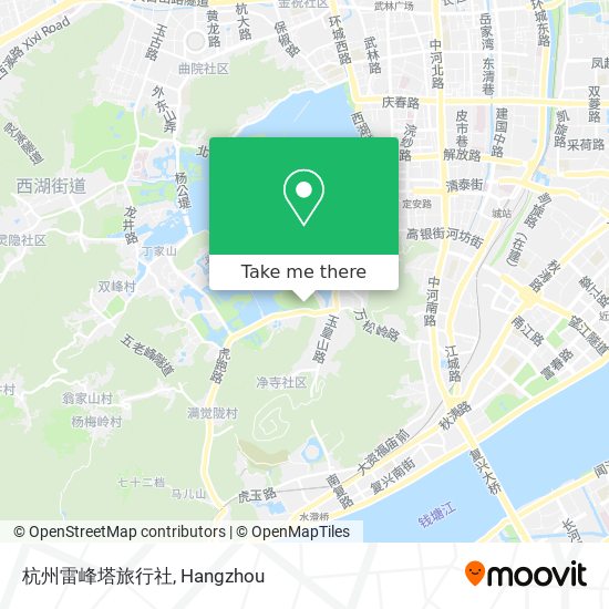 杭州雷峰塔旅行社 map