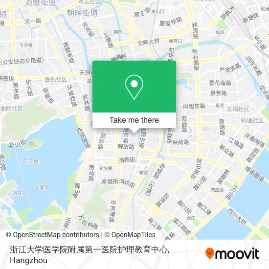浙江大学医学院附属第一医院护理教育中心 map
