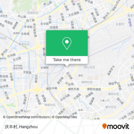 庆丰村 map