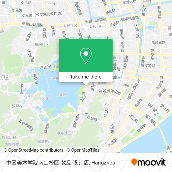 中国美术学院南山校区-敦品·设计店 map