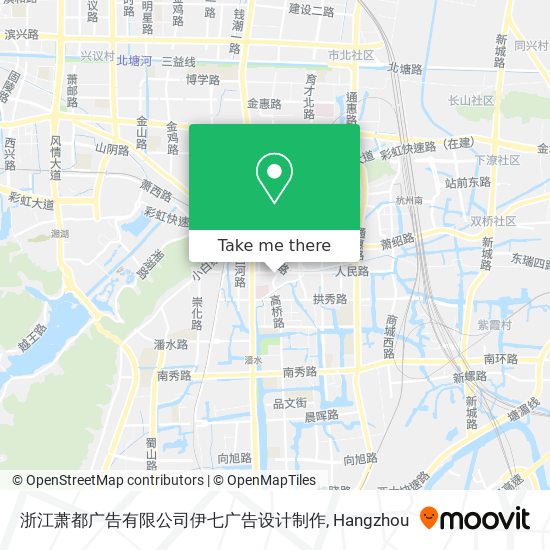 浙江萧都广告有限公司伊七广告设计制作 map