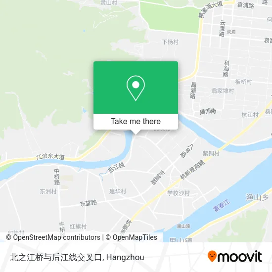 北之江桥与后江线交叉口 map