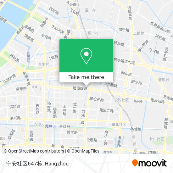 宁安社区647栋 map