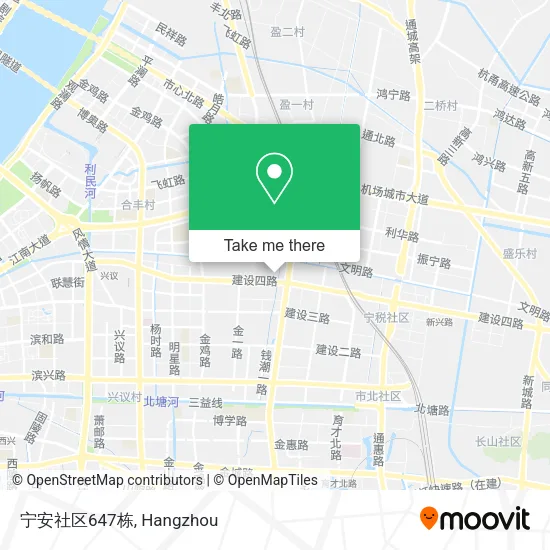 宁安社区647栋 map