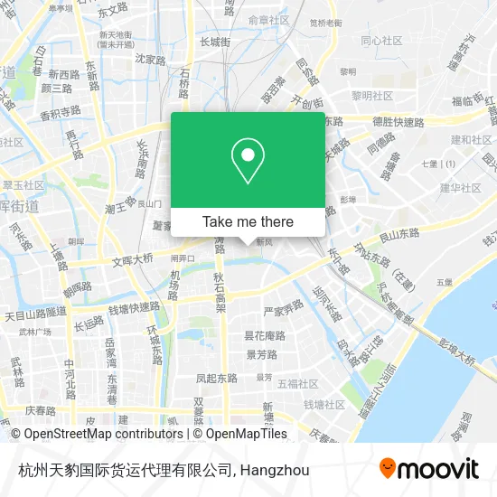 杭州天豹国际货运代理有限公司 map