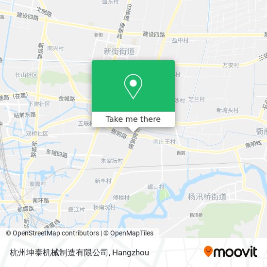 杭州坤泰机械制造有限公司 map
