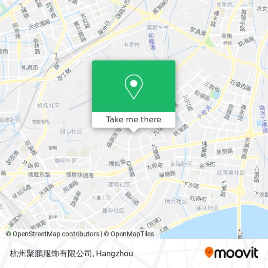 杭州聚鹏服饰有限公司 map