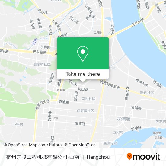 杭州东骏工程机械有限公司-西南门 map
