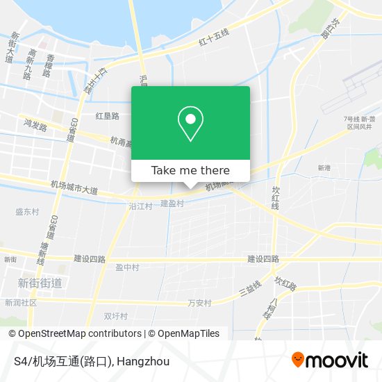 S4/机场互通(路口) map