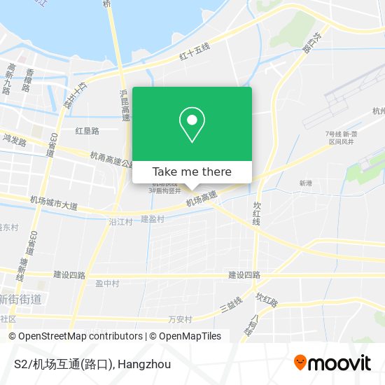 S2/机场互通(路口) map