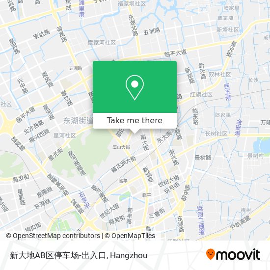 新大地AB区停车场-出入口 map