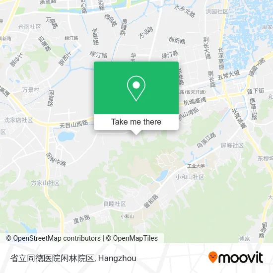 省立同德医院闲林院区 map
