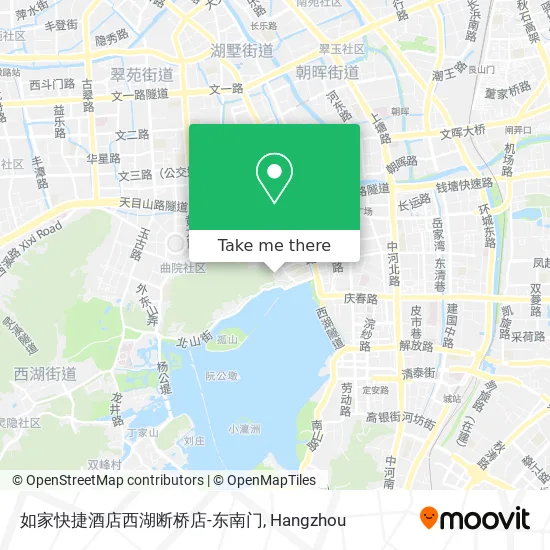 如家快捷酒店西湖断桥店-东南门 map