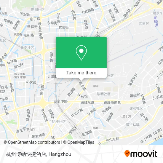 杭州博纳快捷酒店 map