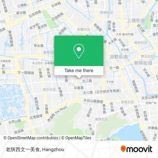 老陕西文一美食 map