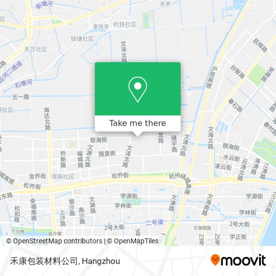 禾康包装材料公司 map
