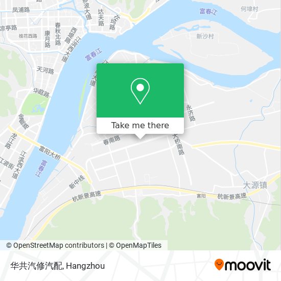华共汽修汽配 map