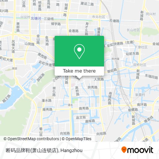 断码品牌鞋(萧山连锁店) map