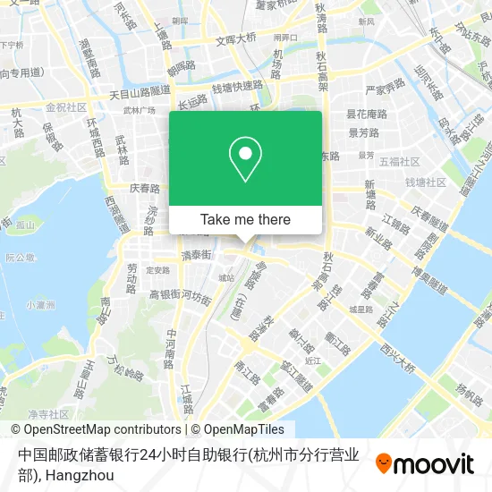 中国邮政储蓄银行24小时自助银行(杭州市分行营业部) map