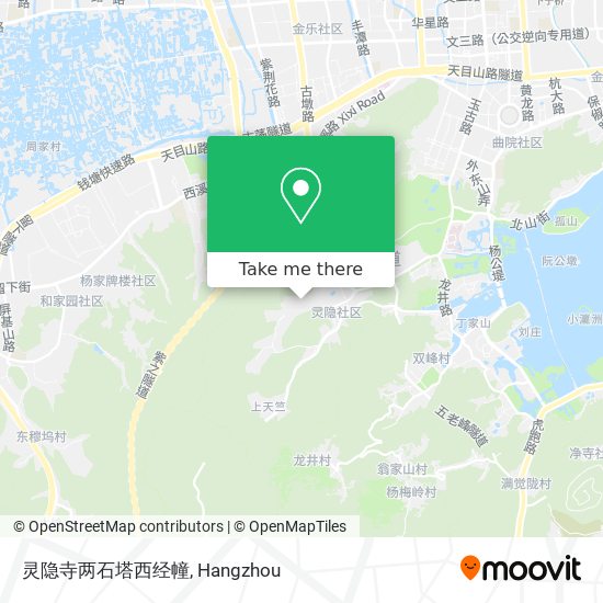 灵隐寺两石塔西经幢 map