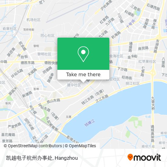 凯越电子杭州办事处 map