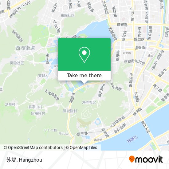 苏堤 map
