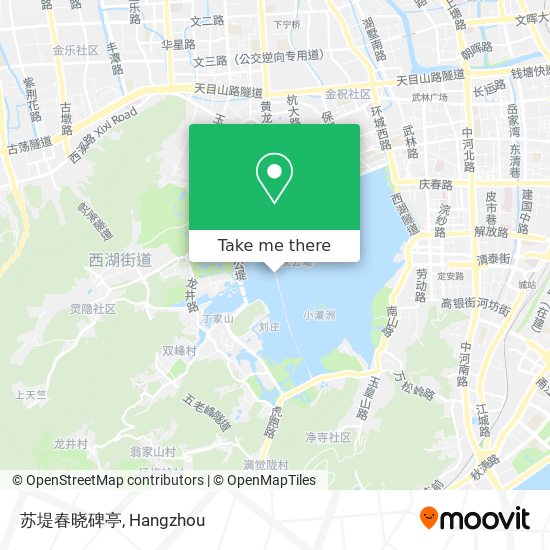 苏堤春晓碑亭 map