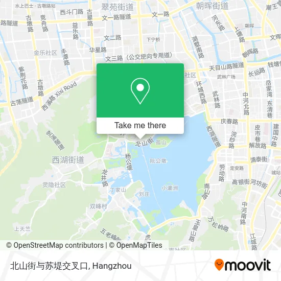 北山街与苏堤交叉口 map