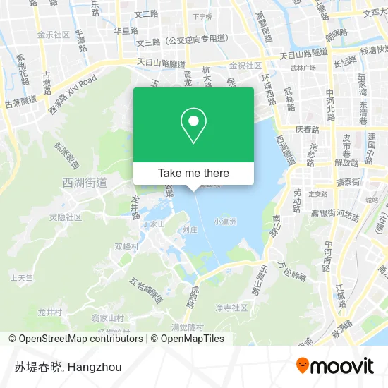 苏堤春晓 map