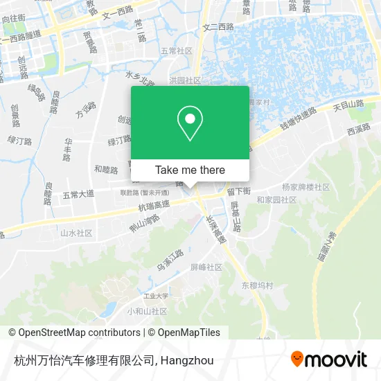 杭州万怡汽车修理有限公司 map