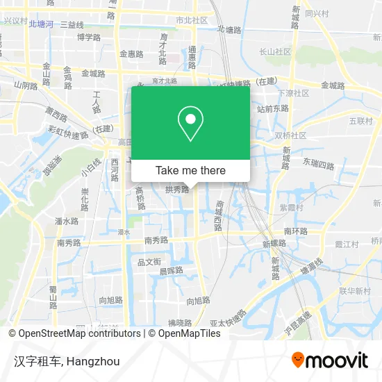 汉字租车 map