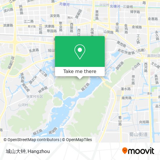 城山大钟 map