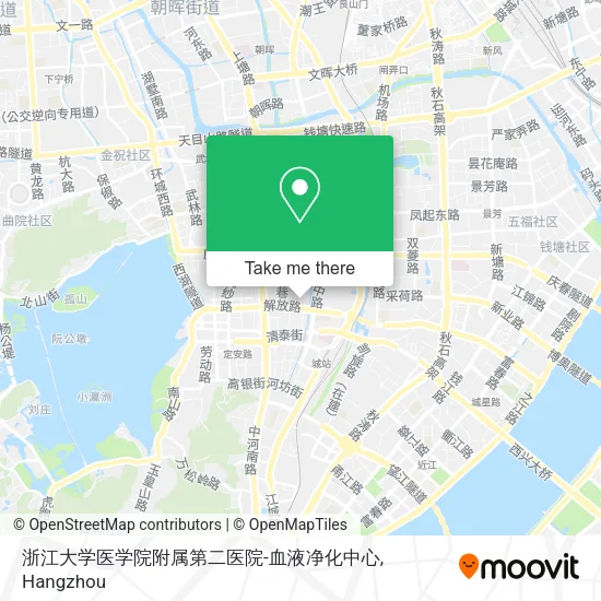 浙江大学医学院附属第二医院-血液净化中心 map