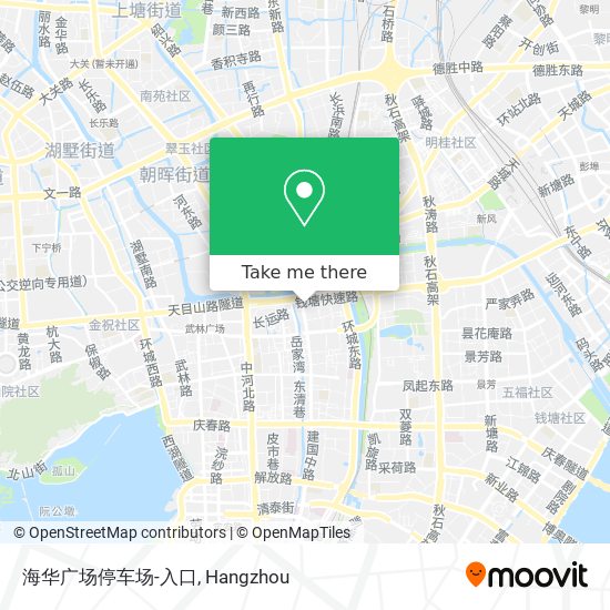 海华广场停车场-入口 map