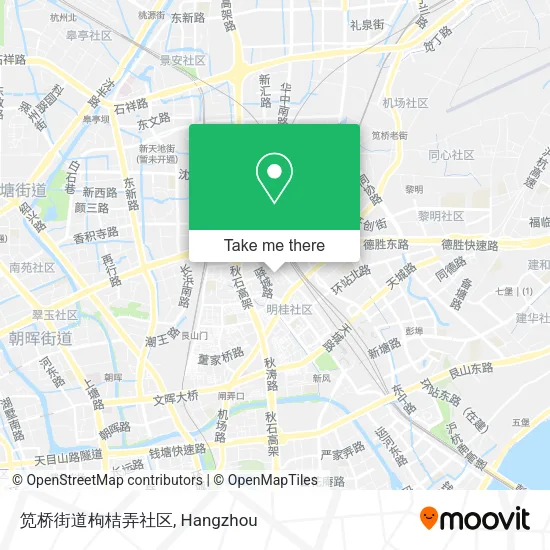 笕桥街道枸桔弄社区 map
