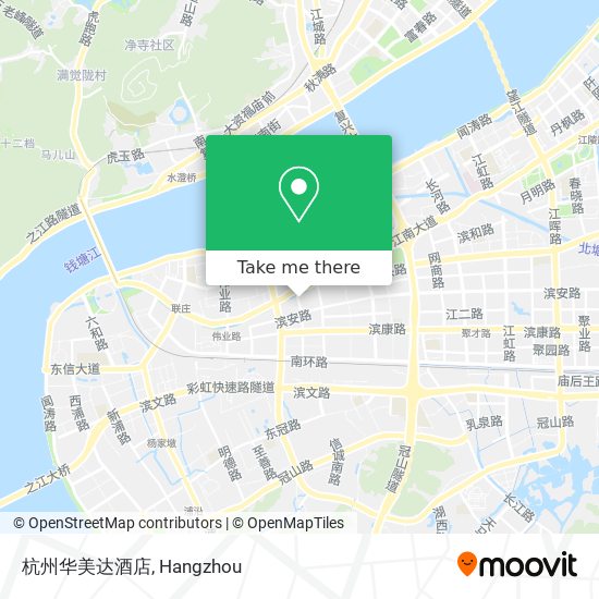 杭州华美达酒店 map