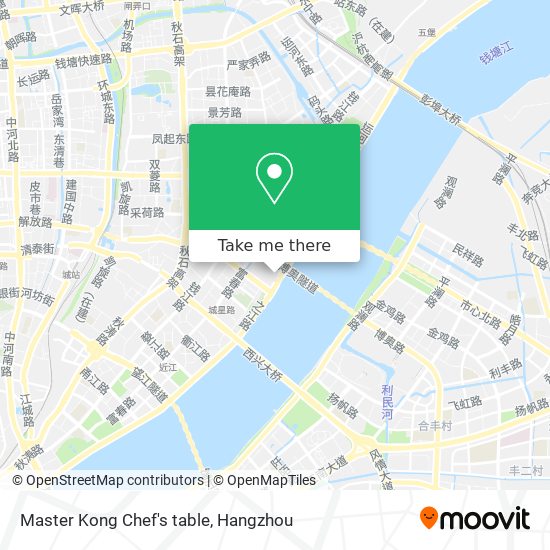 Master Kong Chef's table map