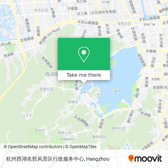 杭州西湖名胜风景区行政服务中心 map