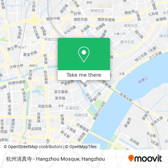 杭州清真寺 - Hangzhou Mosque map