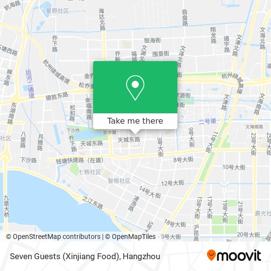 Seven Guests (Xinjiang Food) map