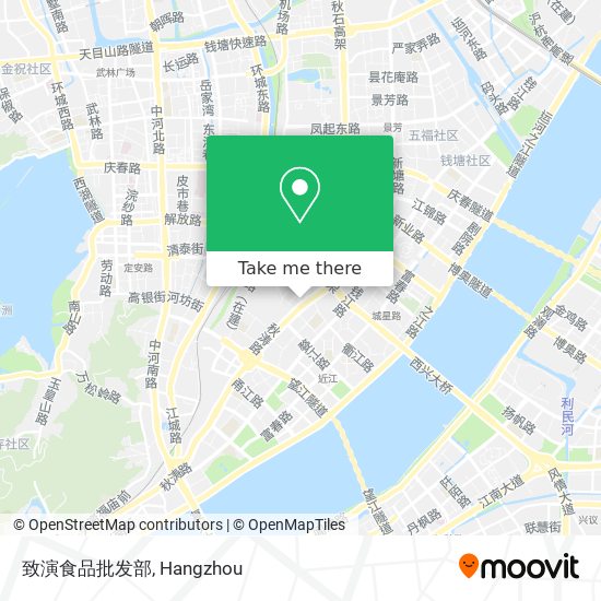 致演食品批发部 map