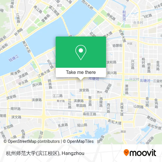杭州师范大学(滨江校区) map
