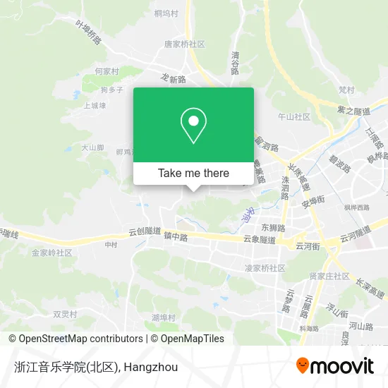浙江音乐学院(北区) map